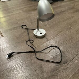 Sleek Silver Desk Lamp